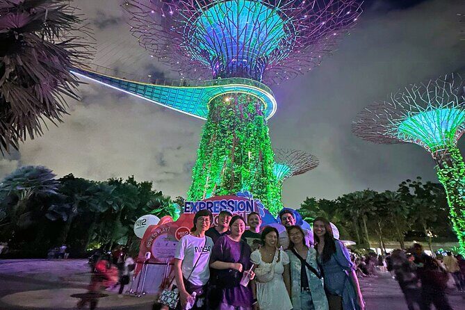 Magical Marina Bay Night Walking Tour - Stop 3: Shoppes at Marina Bay Sands and the Spectra Light & Water Show