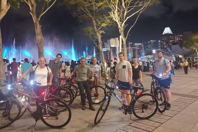 Marina Bay Night Cycling Tour - Starting at Let’s Go Bike: lockers, safety gear, and setup