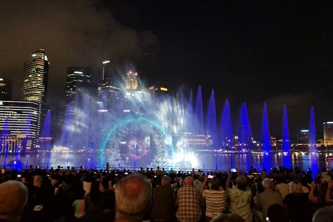 Night out with 6 Food Tastings, Spectra & Garden Rhapsody Shows - Spectra at Marina Bay Sands: Dancing Fountains, Lasers, and Projections