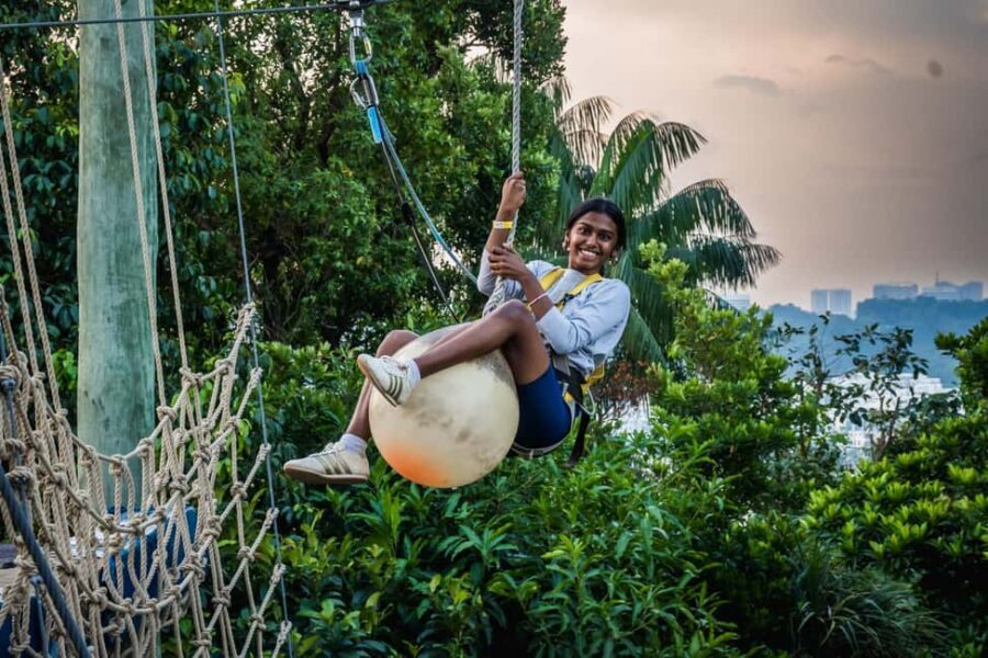 Sentosa Island: Ticket to Mega Adventure Park - MegaZip: 450 meters over Imbiah Hill to Siloso Beach