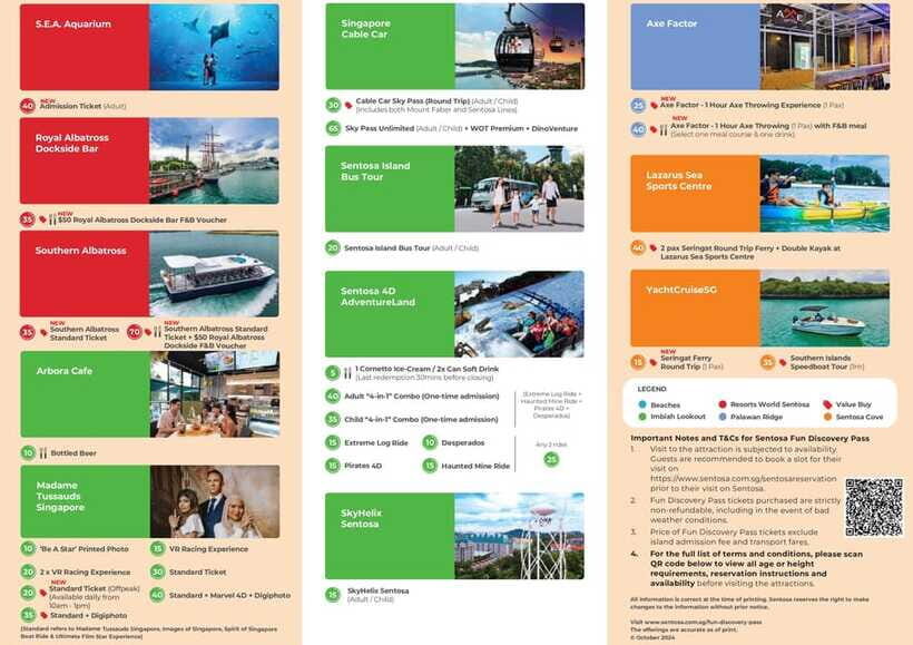 Singapore: Fun Discovery Pass Sentosa - Redeeming at Sentosa: how to avoid awkward last-minute issues