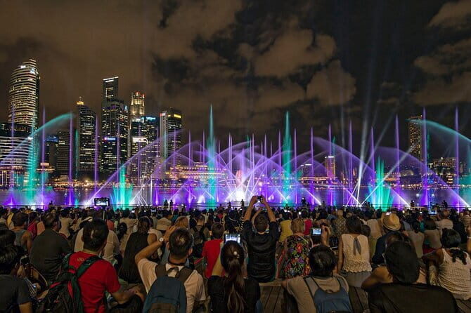 Singapore River Cruise, Light Shows and Twilight Tour - Gardens by the Bay: timing Garden Rhapsody and Supertree night photos