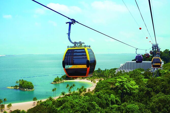 Singapore: Sentosa Cable Car Sky Pass Ticket - On Sentosa’s stations: picking your exit point (Merlion, Imbiah Lookout, Siloso)