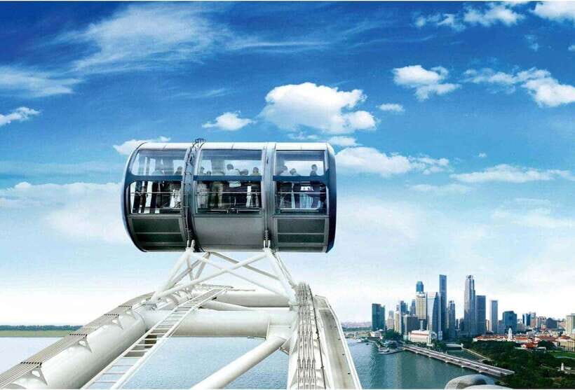 Singapore: Shared City Tour by Van/Bus - Singapore Flyer: the best 20 minutes for skyline photos
