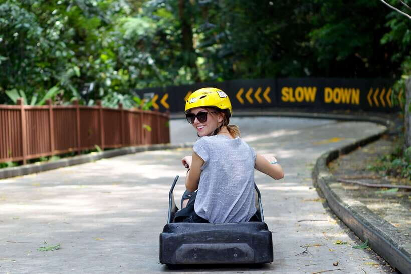 Singapore: Skyline Luge Sentosa Entry Ticket - The Four Luge Tracks: Dragon, Jungle, Kupu Kupu, and Expedition