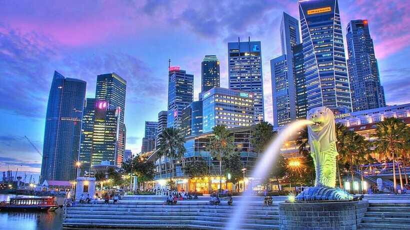 Singapore: Sunset River Cruise and Light Shows Tour - Gardens by the Bay: the Supertrees light-and-music moment
